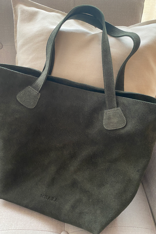 GREEN-PINE LAPTOP TOTE